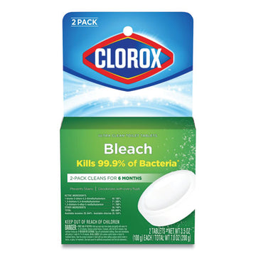 Clorox® Automatic Toilet Bowl Cleaner, 3.5 Oz Tablet, 2-pack freeshipping - TVN Wholesale